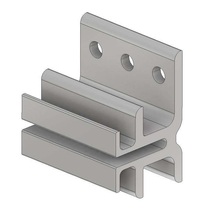 >Extruded Aluminum Rainscreen Clip Series 1 clip-upper-angle-profile.JPG
