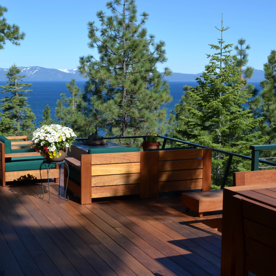 BATU DECK & PATIO FURNITURE STAINED WITH EXOSHIELD NATURAL