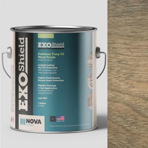 ExoShield Antique Bronze One Gallon Exterior Tung Oil Wood Stain