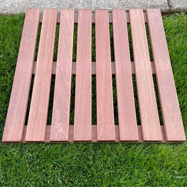 24x24 Batu, Red Balau Interlocking Wood Deck Tiles | Nova USA Wood 24x24 Batu, Red Balau Interlocking Wood Deck Tiles | Nova USA Wood