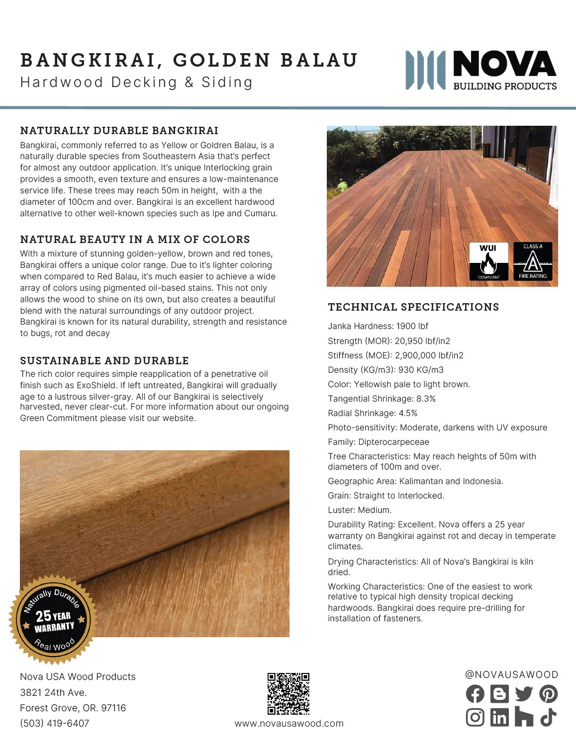 Bangkirai Product Sheet Bangkirai Product Sheet