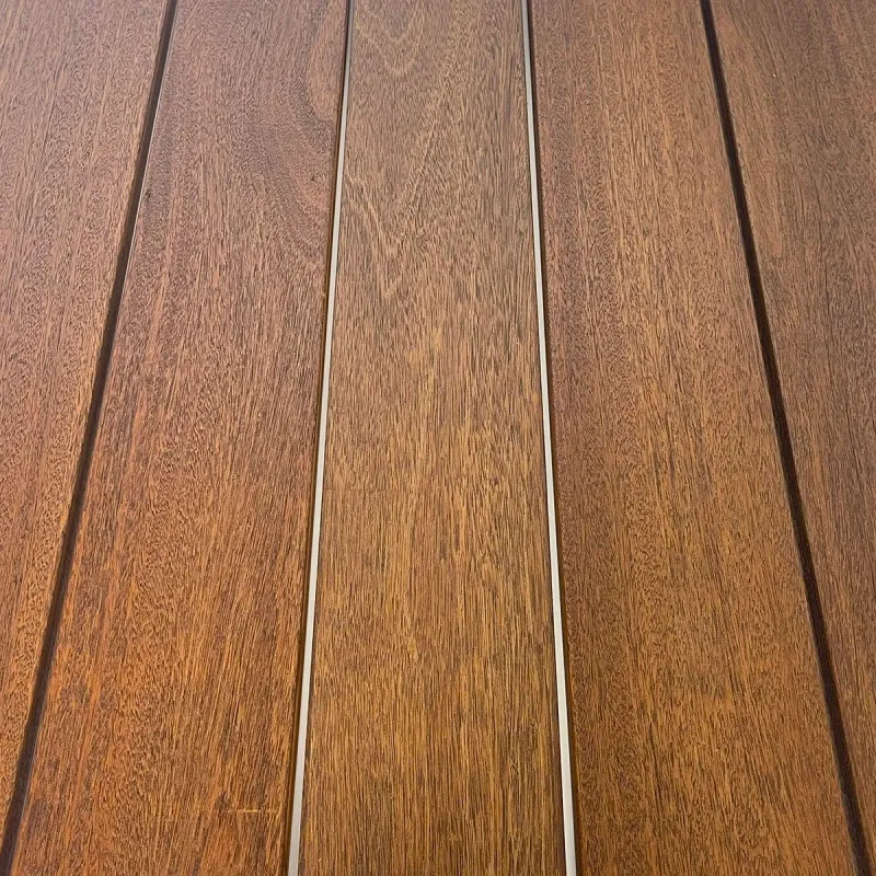 Bangkirai Deck Boards with ExoShield Black Walnut Wood Stain