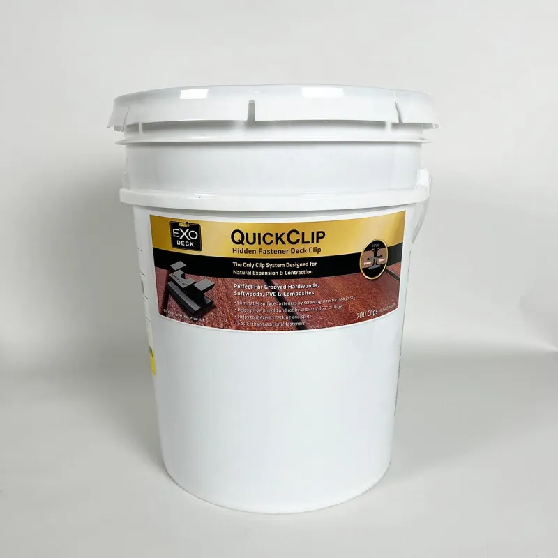 ExoDek QuickClip hidden deck fastener bucket