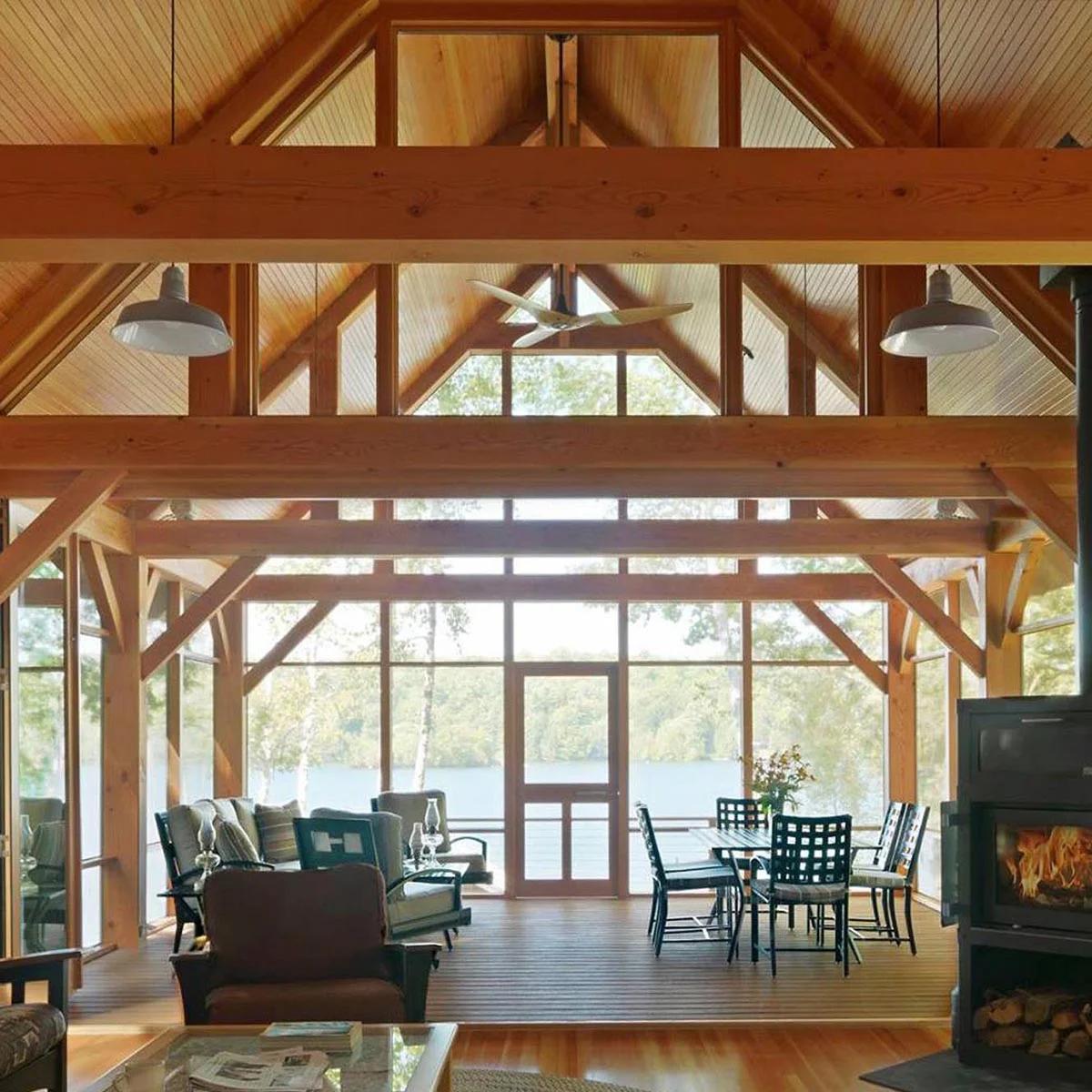 Douglas Fir Fohc Timbers Interior Home