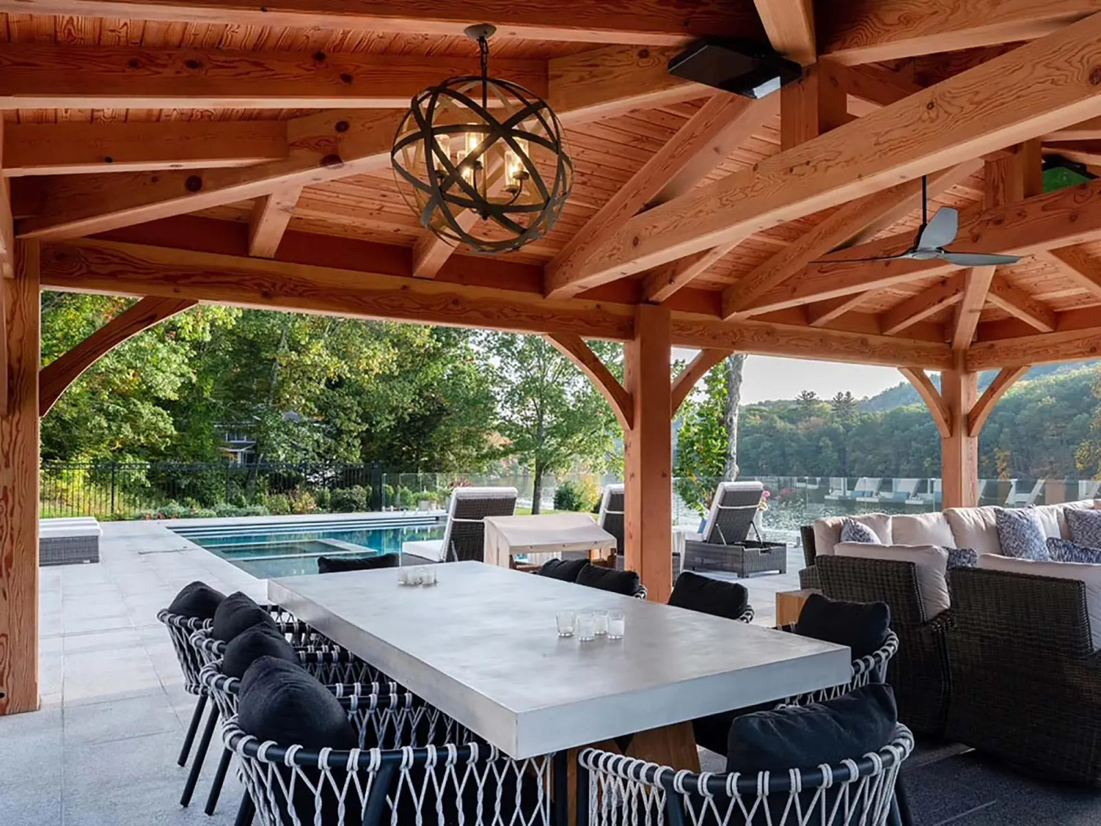 Douglas Fir Patio Header