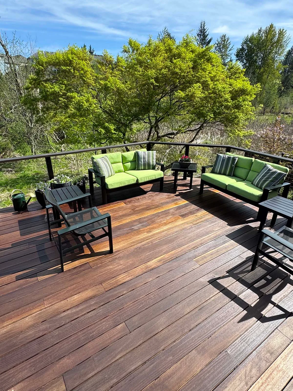 Red Balau Decking with ExoDek QuickClip