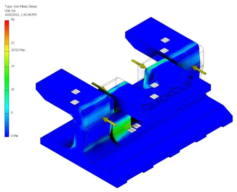 ExoDek QuickClip Finite Element Analysis