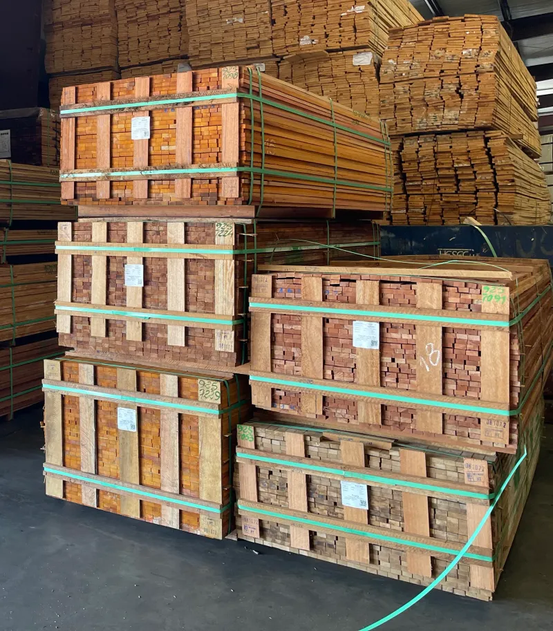 Stacked Lumber Palm Trees