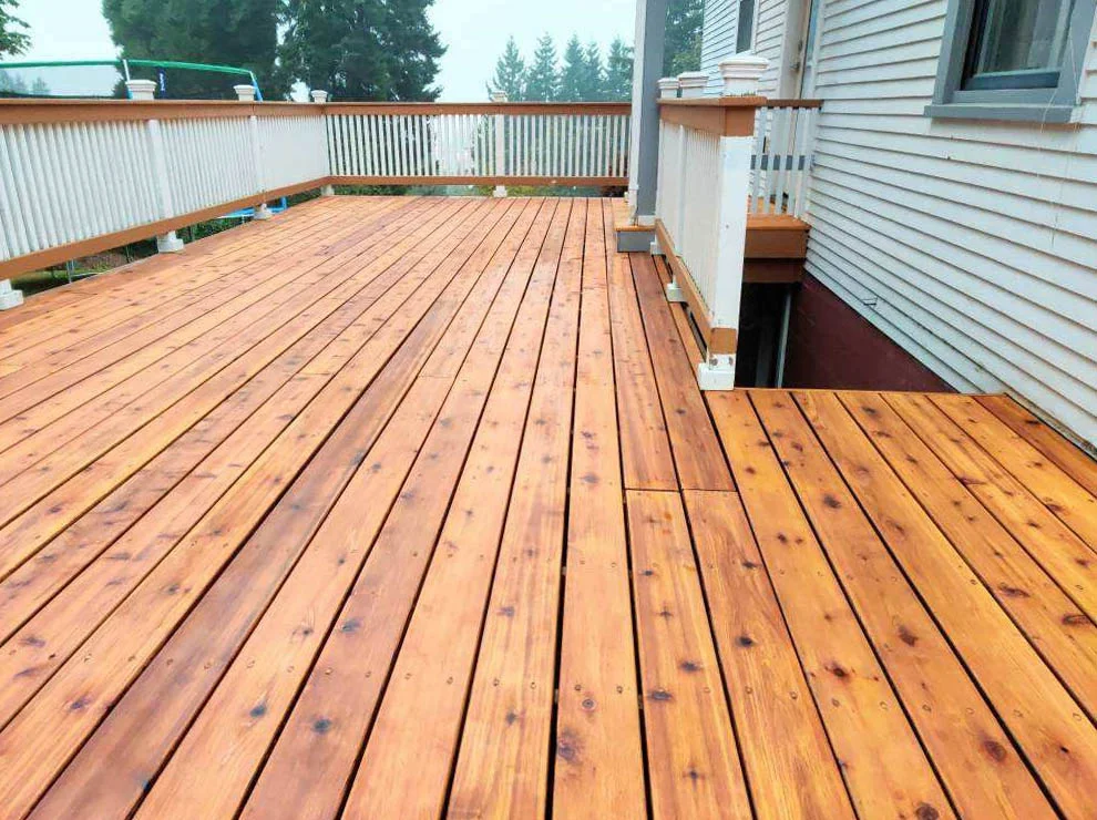 ExoShield Natural on Cedar Deck