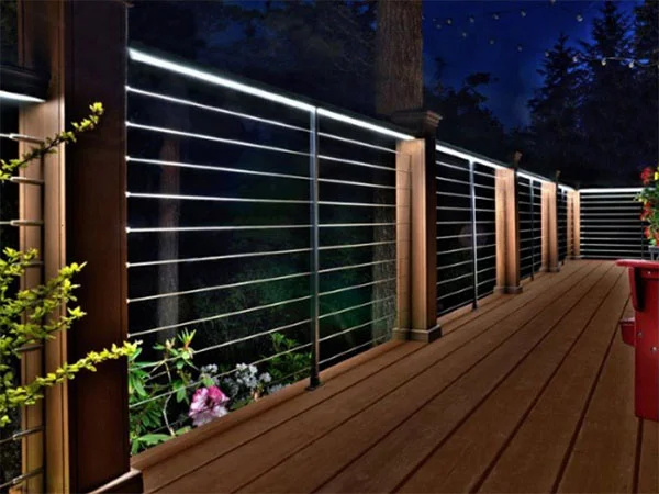 Mixed material decking using hidden fasteners Mixed material decking using hidden fasteners