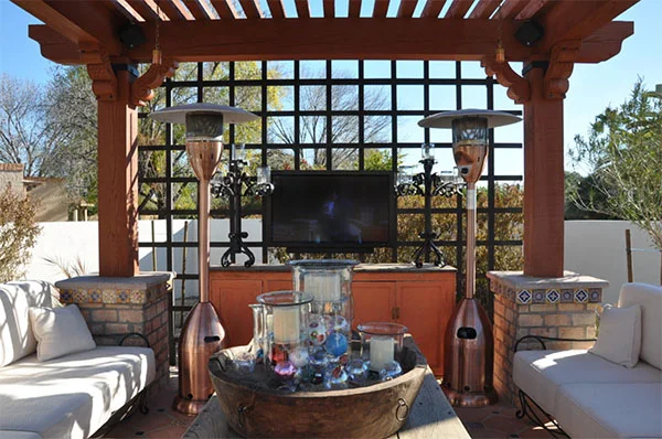 TV outdoors while on the deck TV outdoors while on the deck
