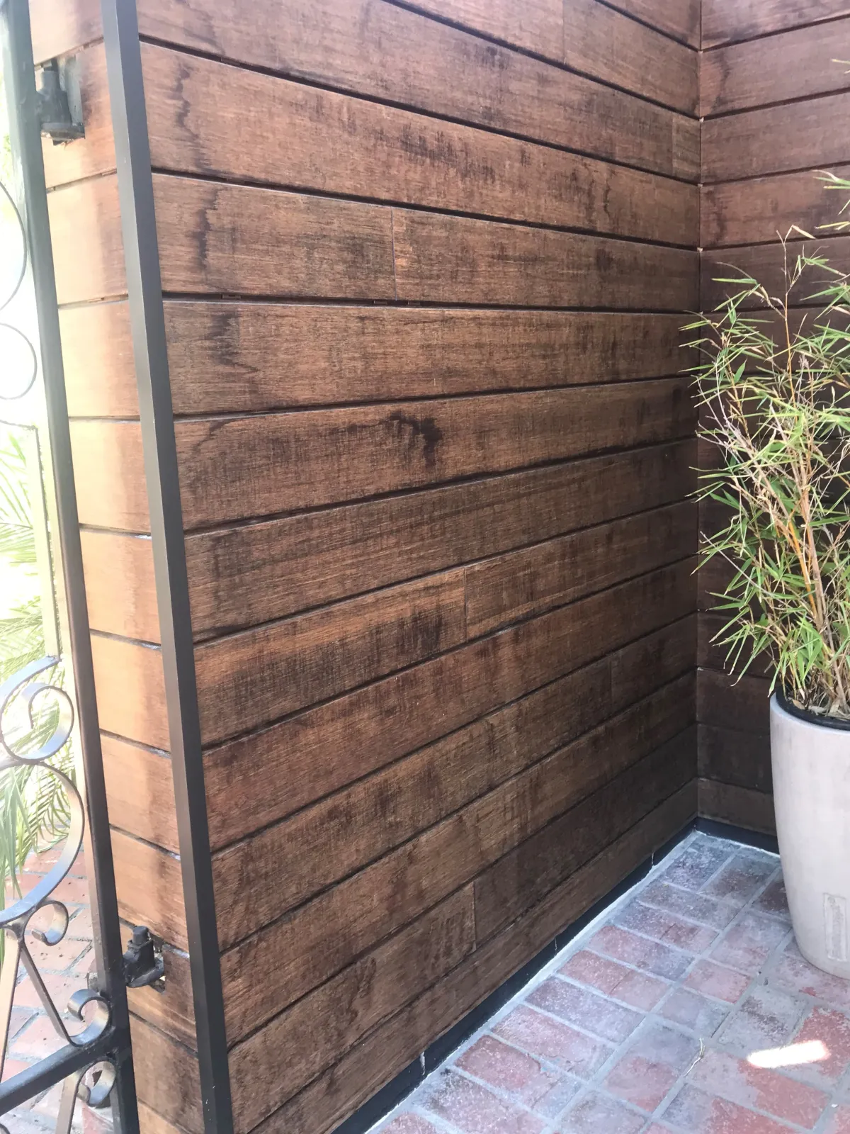 Moso Gate Before Stain Moso Gate Before Stain