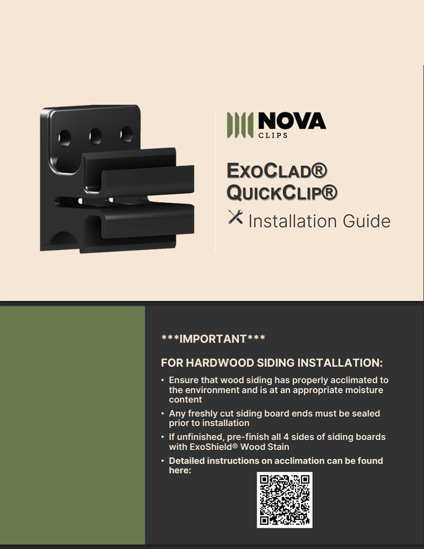 ExoClad Siding Clip Installation Guide