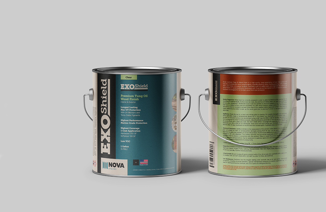 ExoShield Wood Stain - Longest Lasting Finish Available with Maximum UV Protection