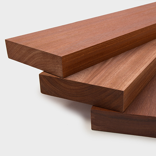 Batu, Red Balau 2x8 S4S Square Edge Hardwood Decking Boards