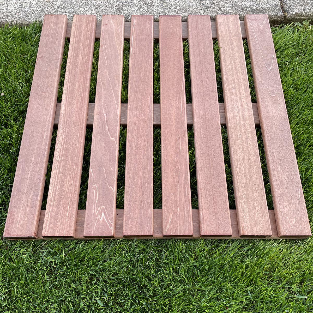 24x24 Batu, Red Balau Interlocking Wood Deck Tiles | Nova USA Wood