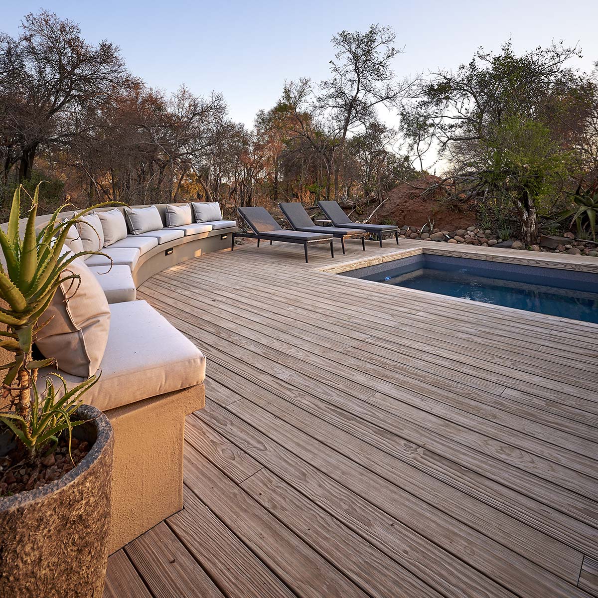 Rhino Wood Exterior Deck with Pool