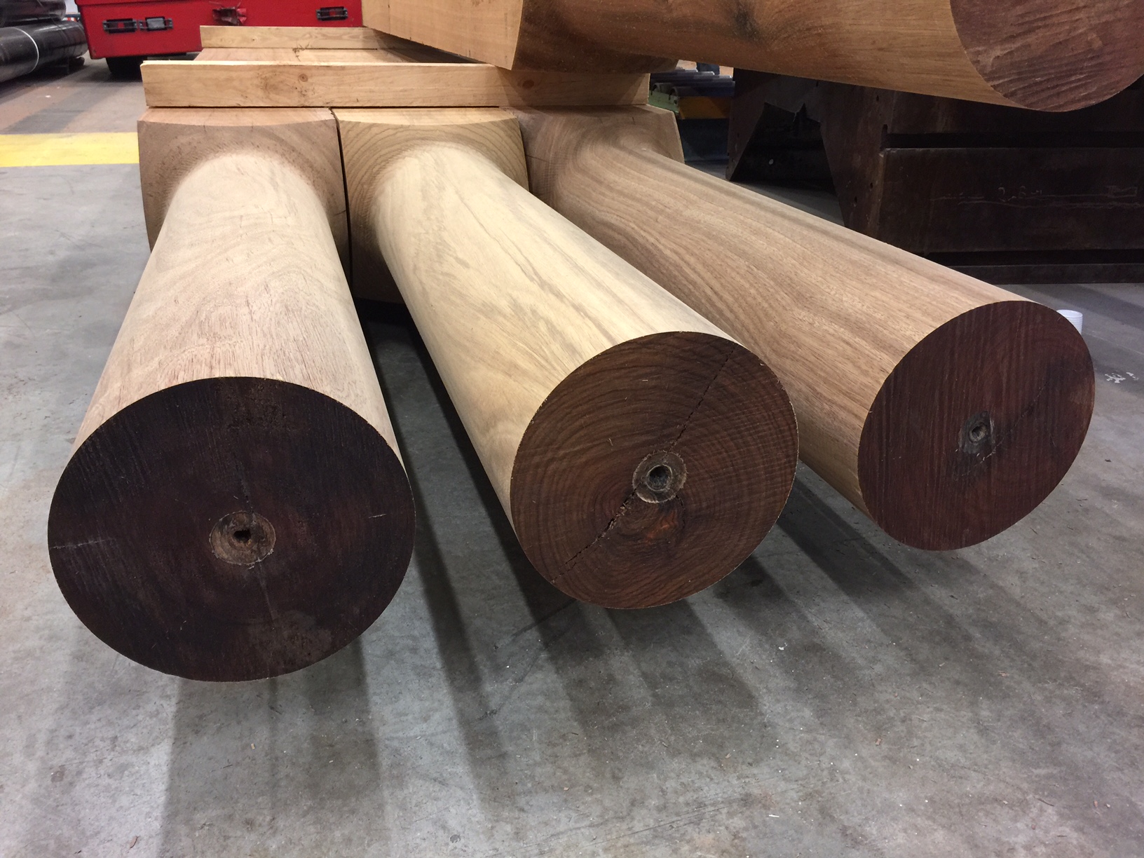 CNC end milled timbers