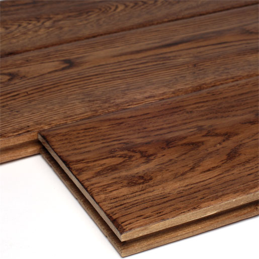 nic's tobacco white oak White Oak Tobacco Hardwood Flooring Handscraped Clear 3mm Face 4.9