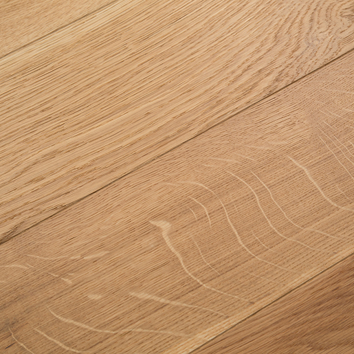 White Oak Natural Engineered Flooring Brushed Clear 3.5mm Face 5.7"
