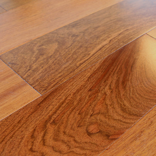 Brazilian Cherry, Jatoba Natural Engineered Flooring Smooth Clear 3.5mm