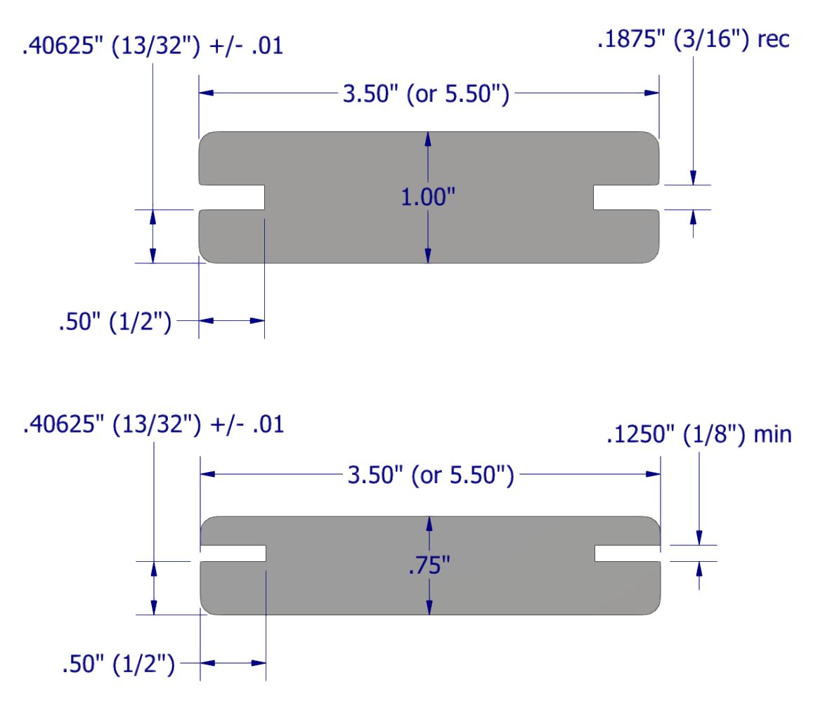 ExoDek QuickClip Hidden Deck Fasteners Grooved Decking Board Patterns