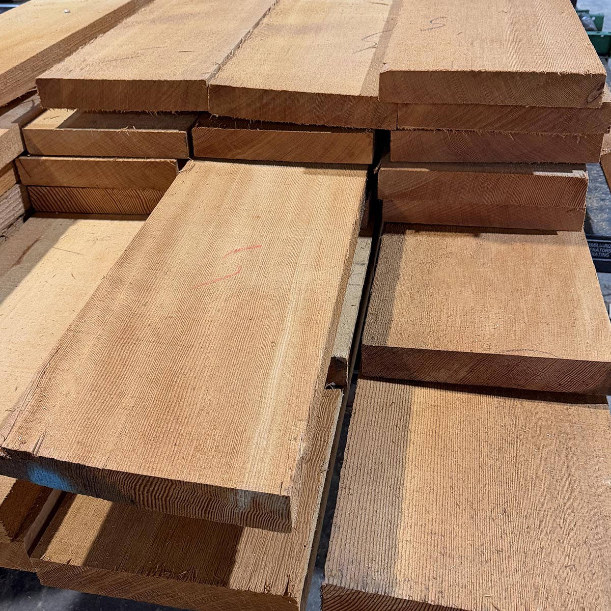 Vertical Grain Rough Sawn Douglas Fir 8/4x12 Fine Grain
