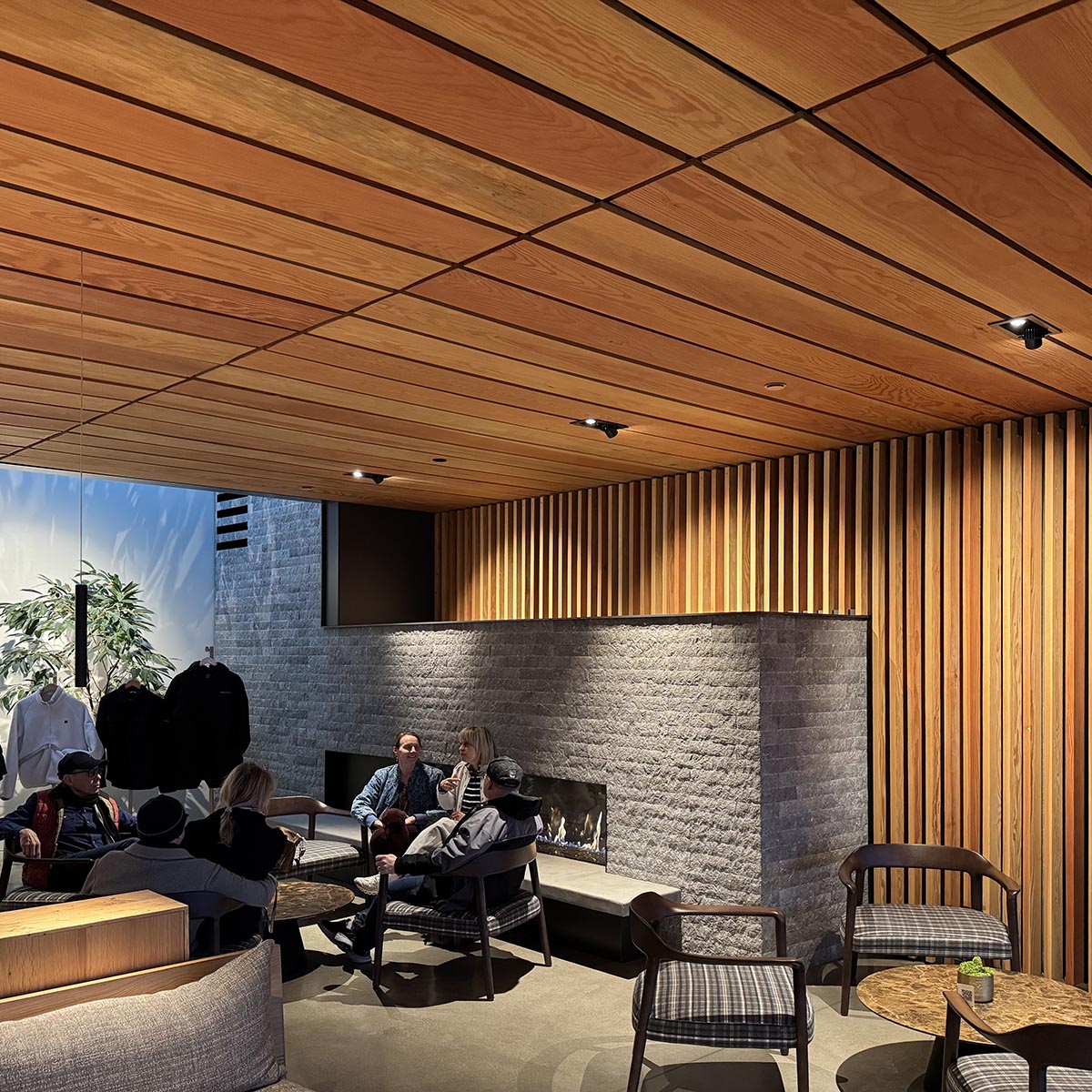 Clear MG Douglas Fir S4S E4E Ceiling and Walls at Archery Summit Winery