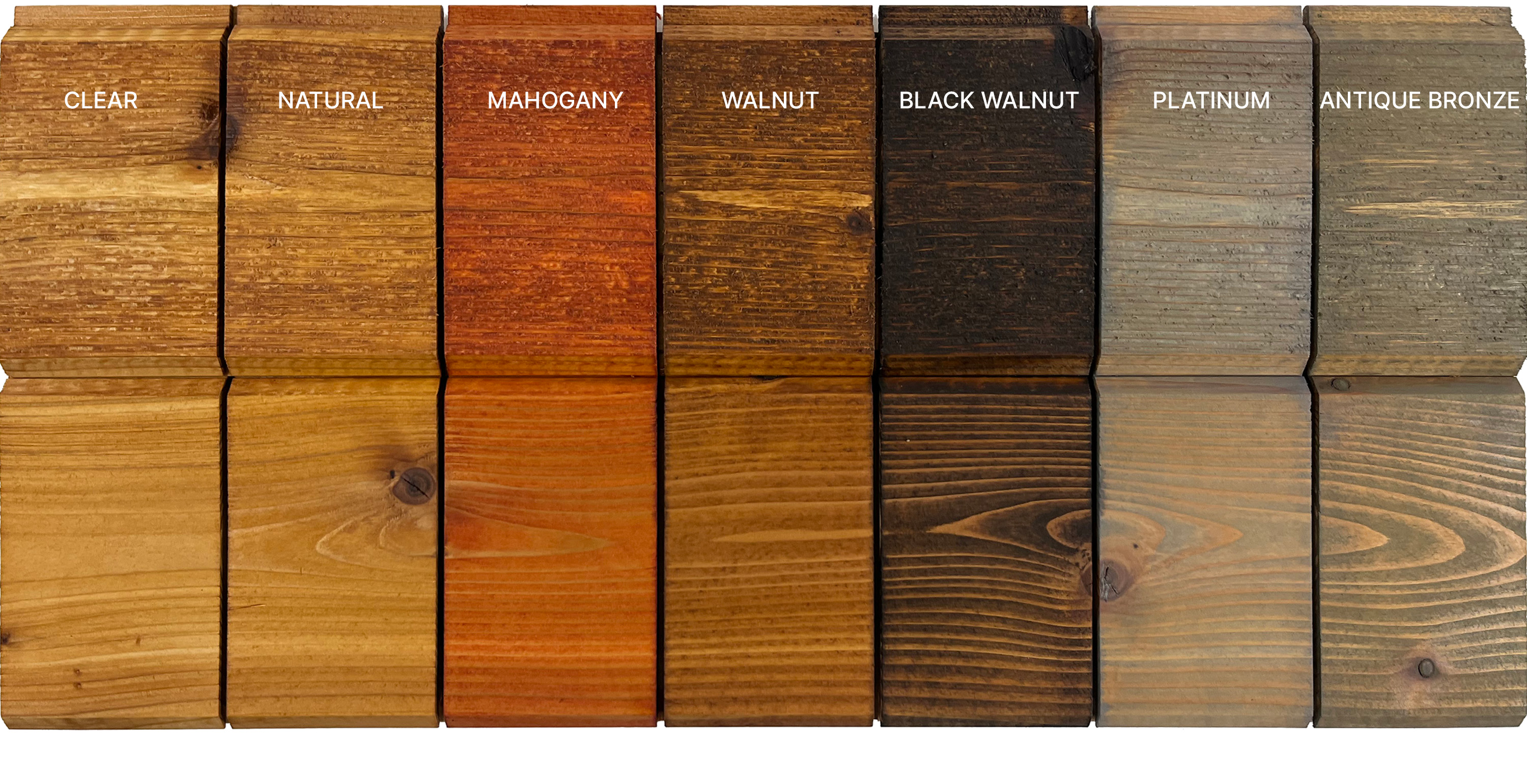 ExoShield Colors on Western Red Cedar STK