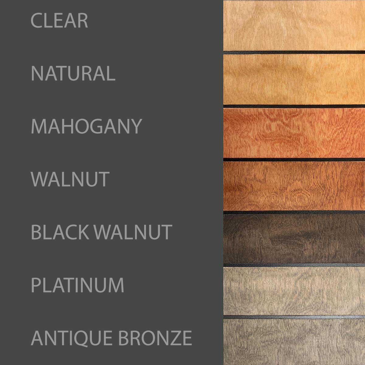 Wood Shield Stain Color Chart