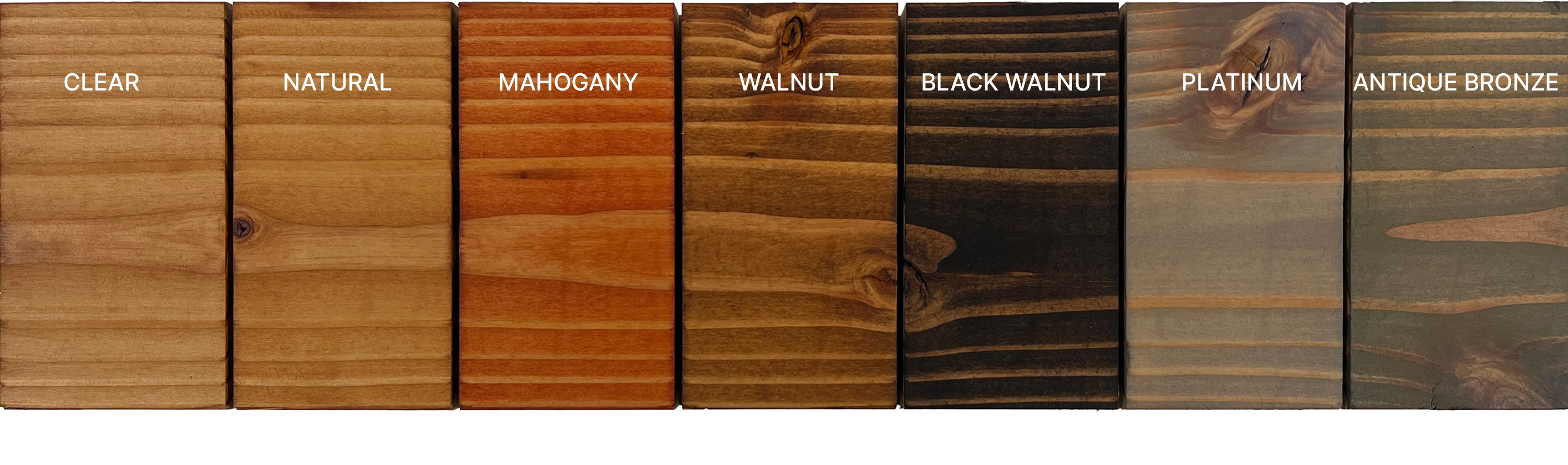 ExoShield Colors on Douglas Fir STK