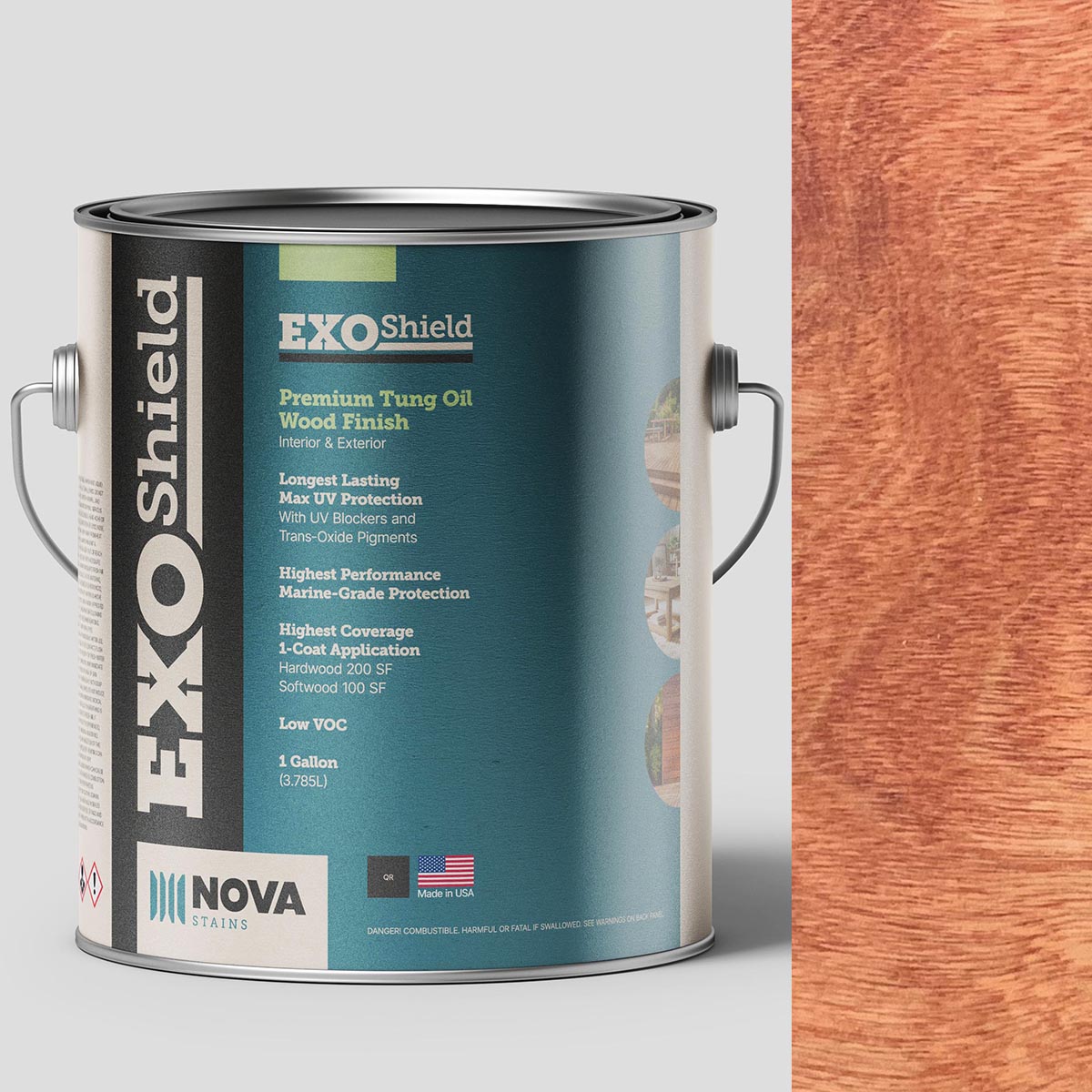 Exterior Mahogany Stain | Nova ExoShield 