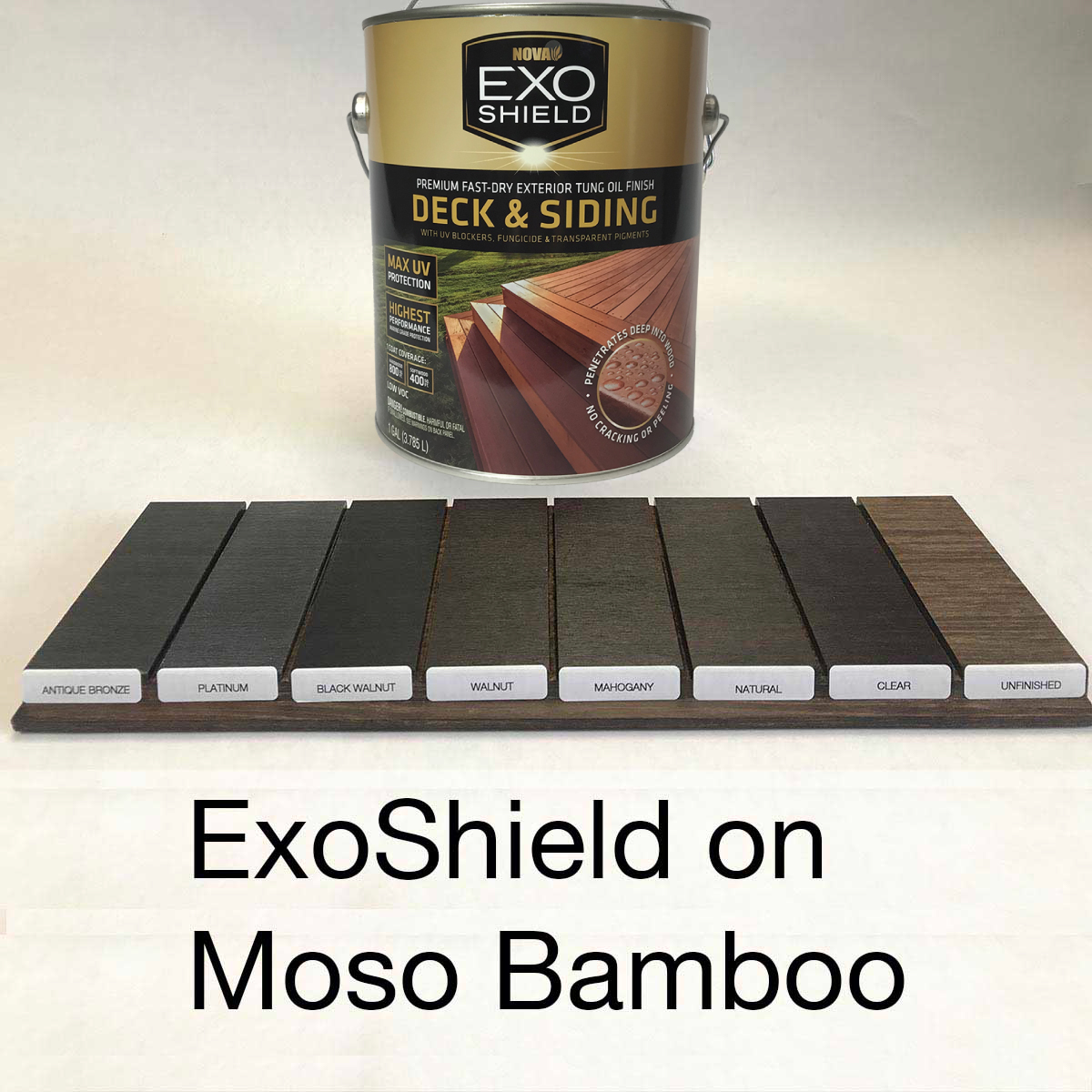 ExoShield Natural Tung Oil Exterior Wood Stain Gallon