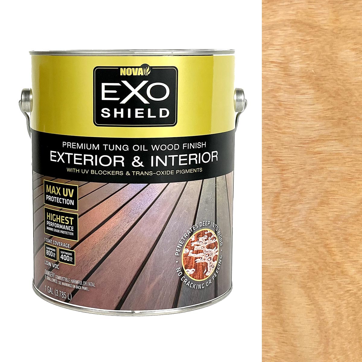 ExoShield Tung Oil Wood Stain in Natural Half Pint