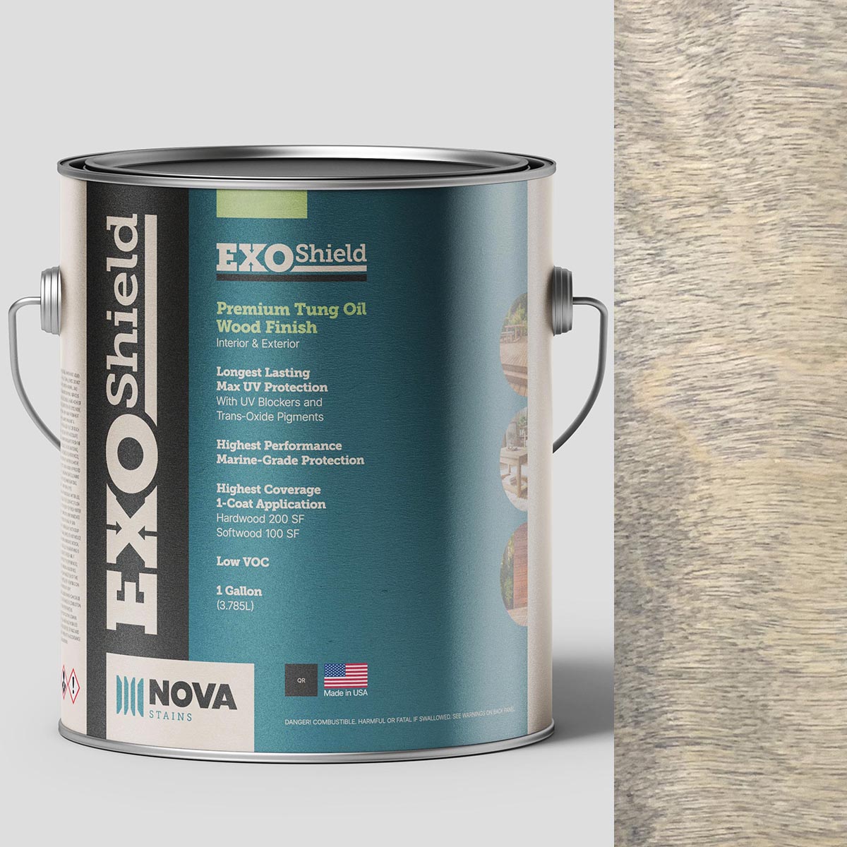 Platinum Gray Stain | Nova ExoShield