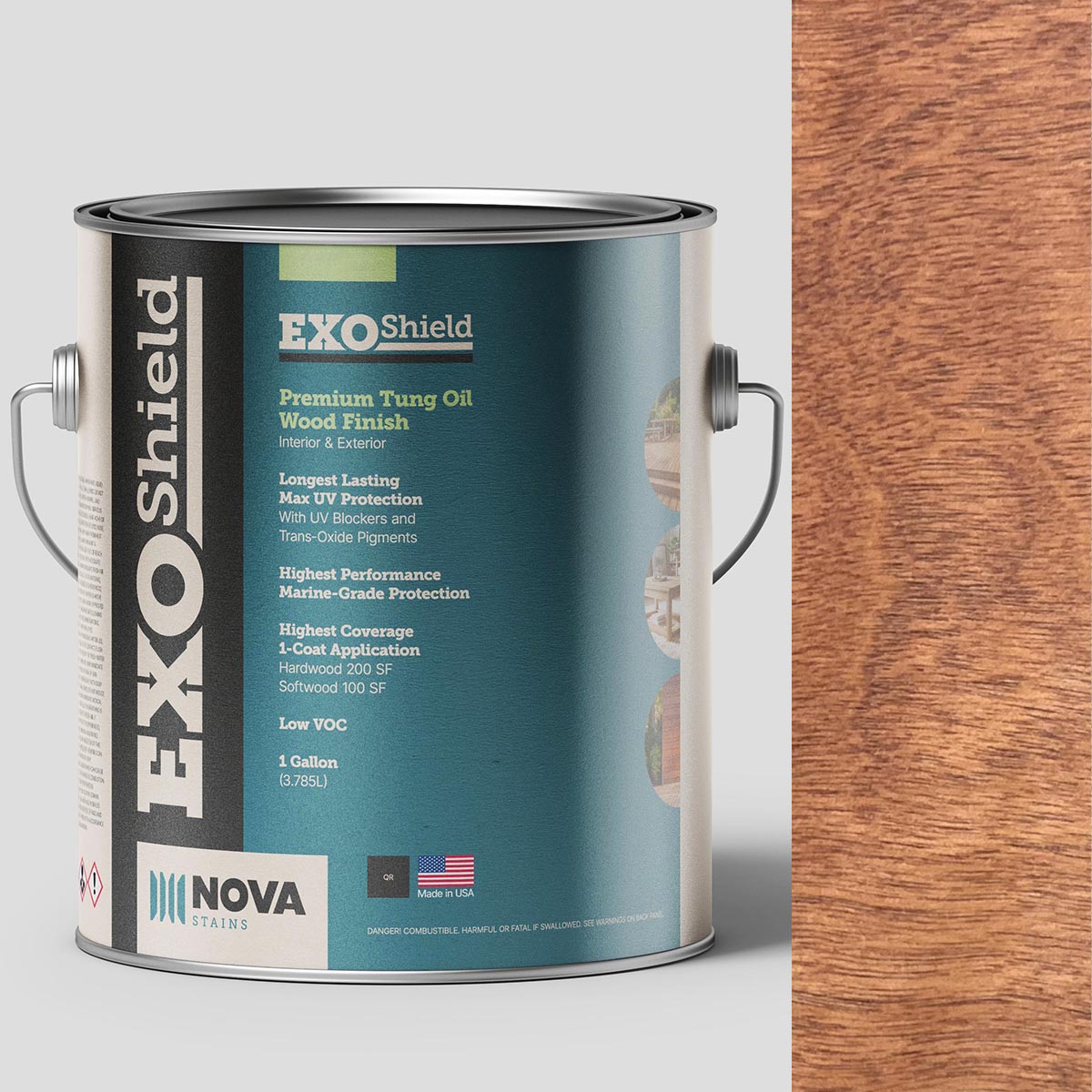 Exterior Walnut Stain | Nova ExoShield 