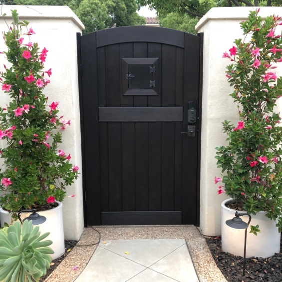 MAHOGANY DOOR STAINED WITH BLACK WALNUT EXOSHIELD