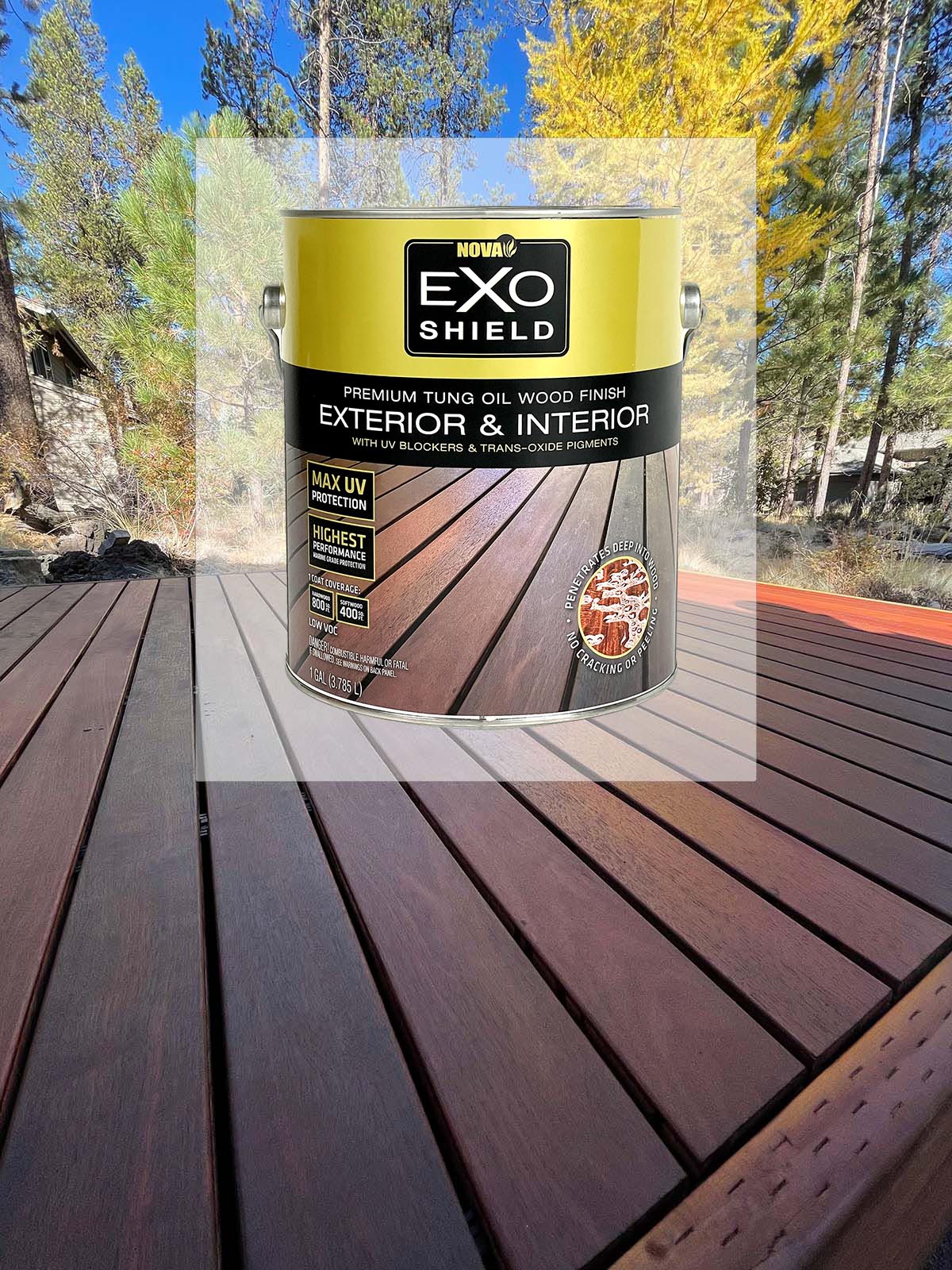 Tung Oil Finish for Wood | Nova ExoShield Wood Stain Tung Oil Finish for Wood | Nova ExoShield Wood Stain