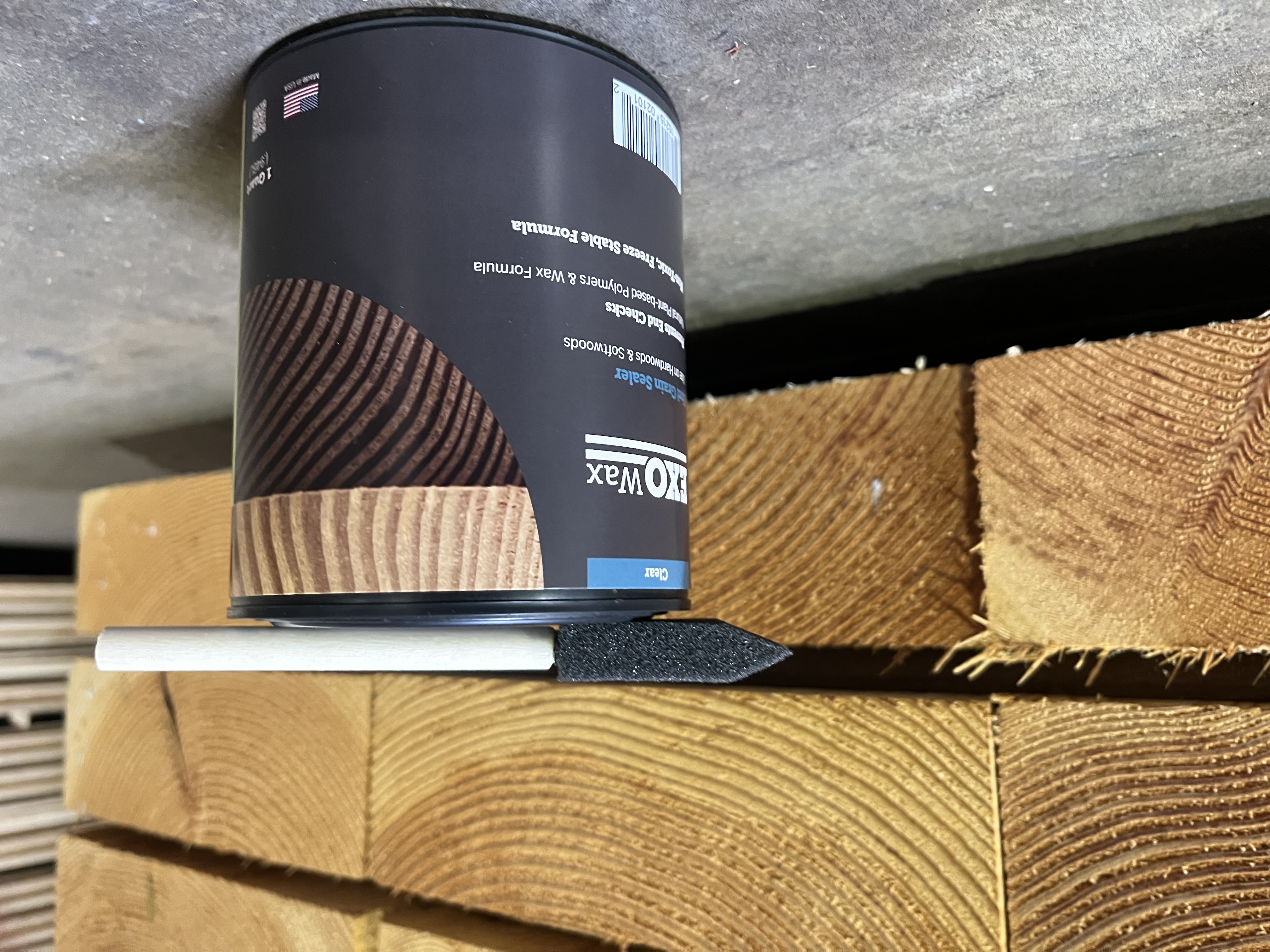 ExoWax on Hardwood Decking End Cuts