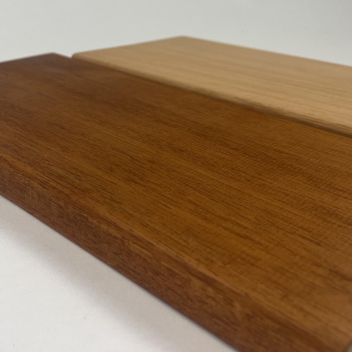 Genuine Mahogany Deck Boards Stained with ExoShield