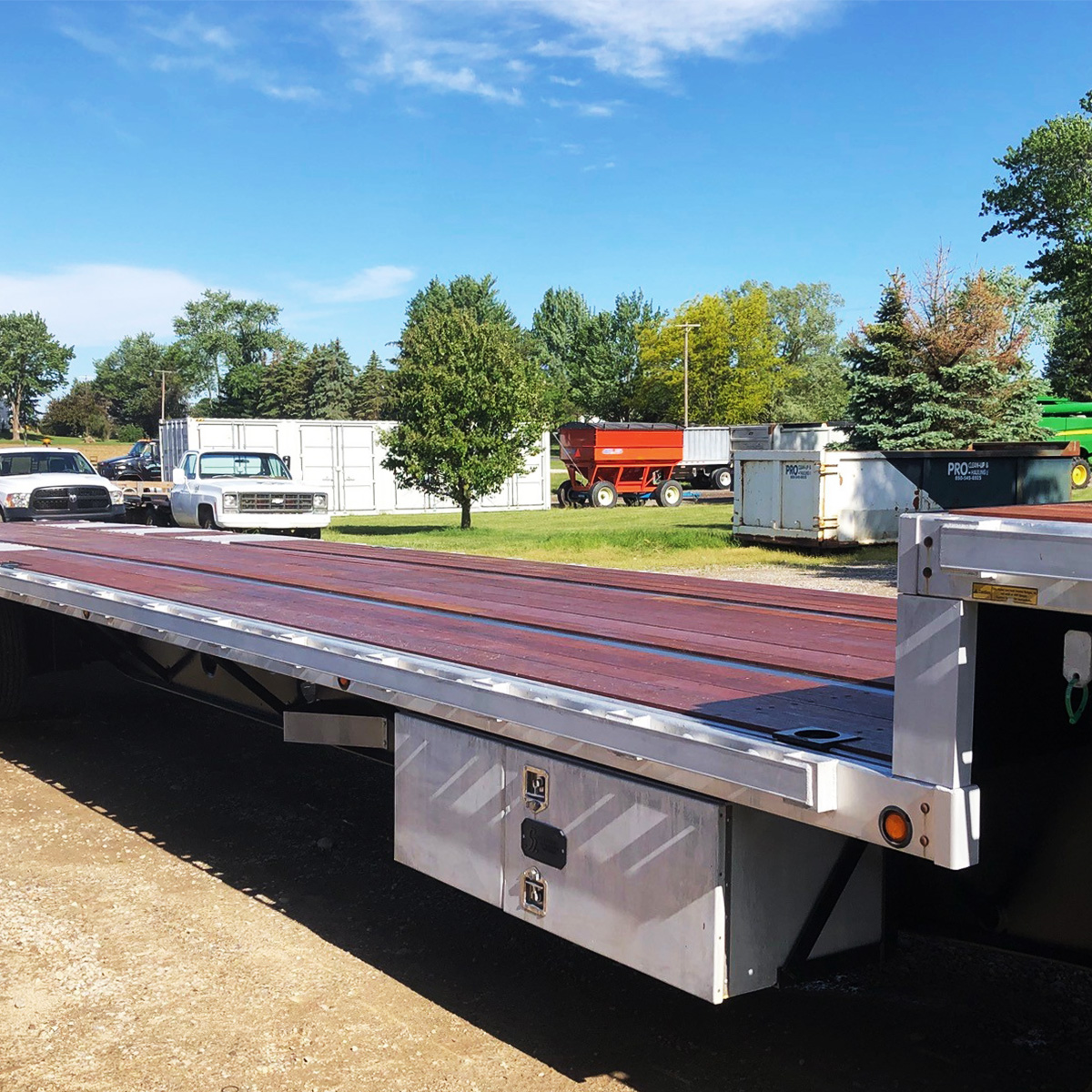 Drop Deck Trailer with Apitong Oil