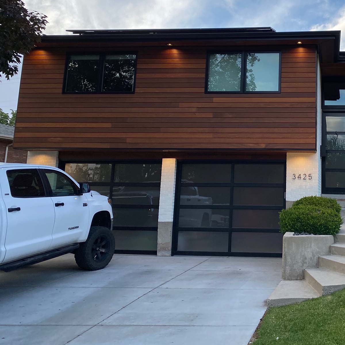 Ipe Rainscreen Siding 1x6 Finished with ExoShield Walnut