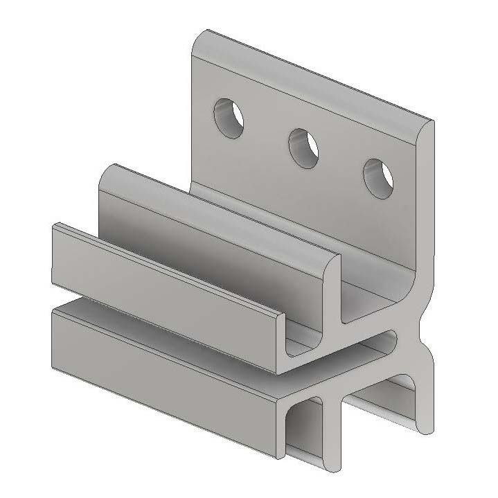 Extruded Aluminum Rainscreen Siding Clip