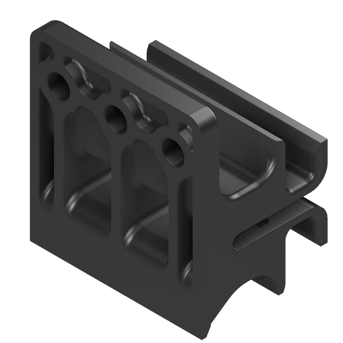 Nylon 6/6 Rainscreen Clip Series 2 black-glass-infused-nylon-angle-back-view-2.JPG