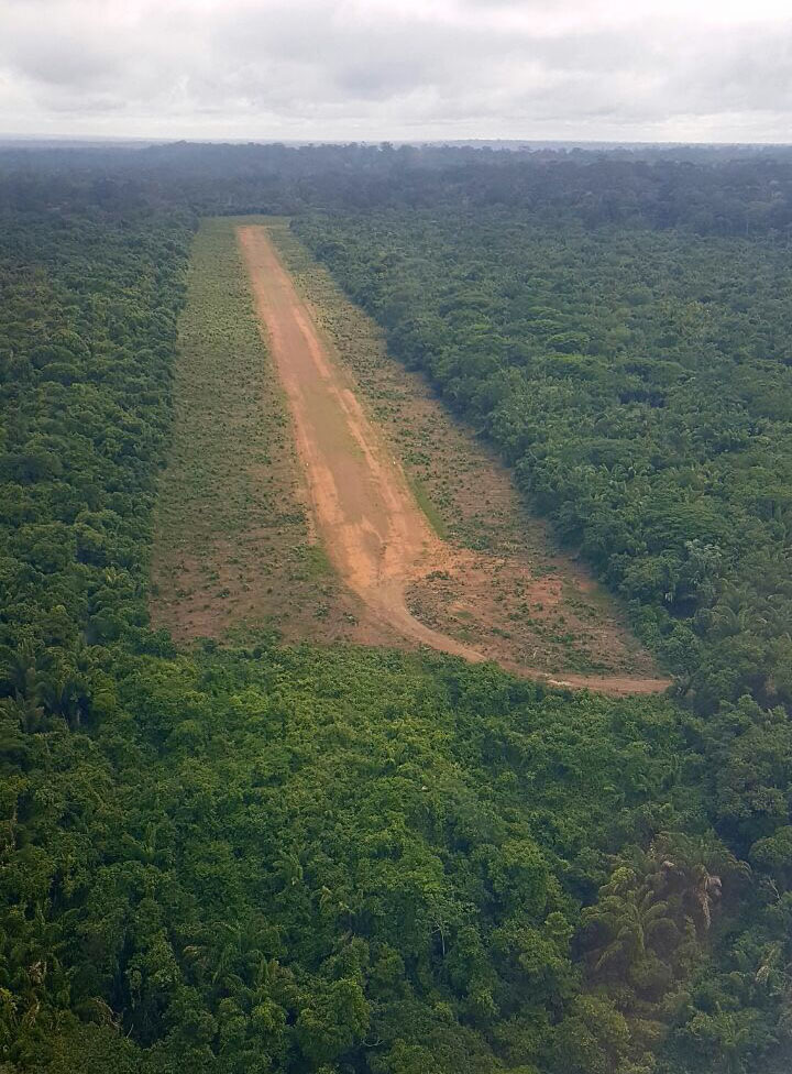 landing-strip-cut-into-forest-manaus-brazil Tropical Logging