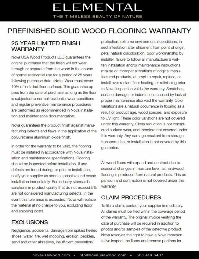 Download Nova Product Brochures and Specifications