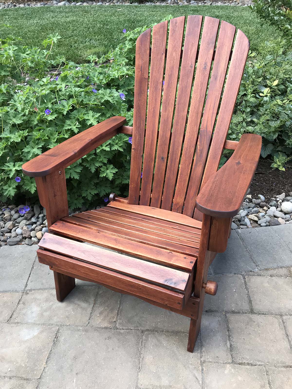 Refurbished Adirondack Chair Finished with ExoShield Walnut