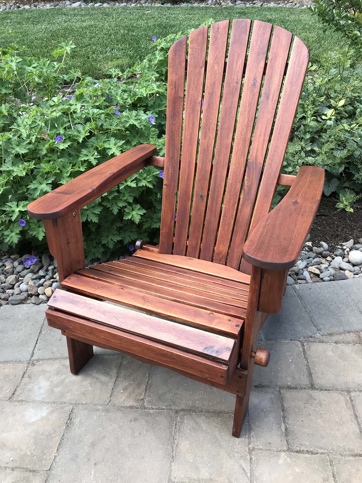 >Refurbished Adirondack Chair Finished with ExoShield Walnut